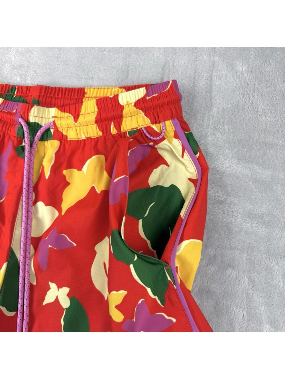 Outdoor Voices Butterfly Print Shorts Colorful Lined Activewear XS Summer NWT - Picture 8 of 9